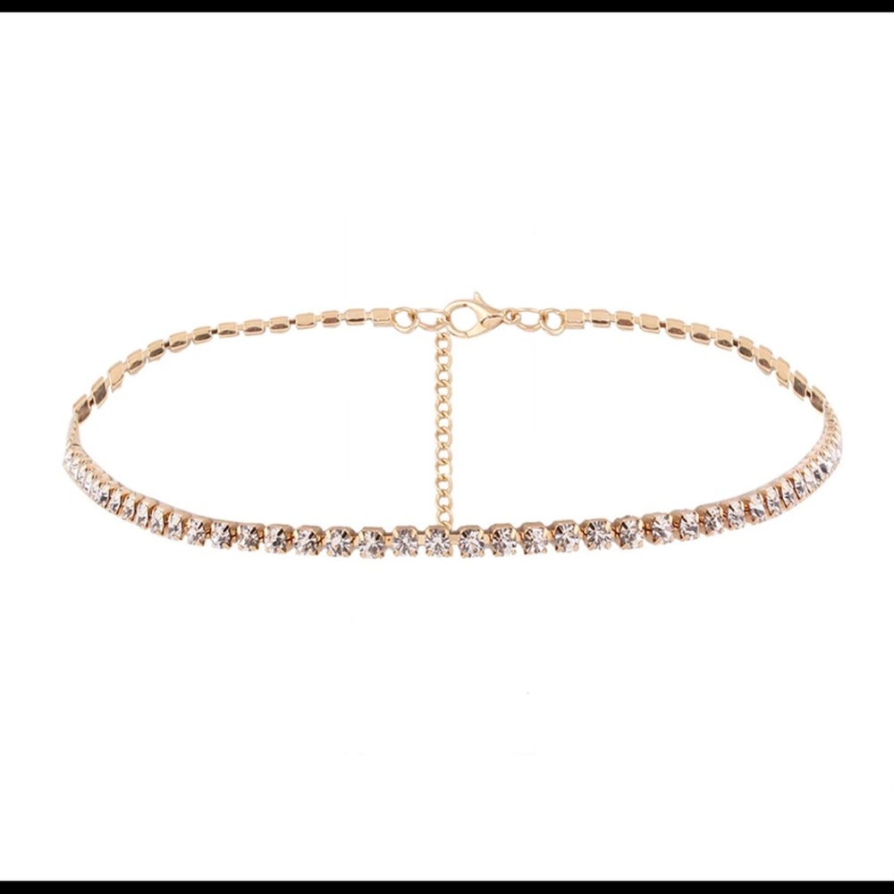 Gold Crystal Choker